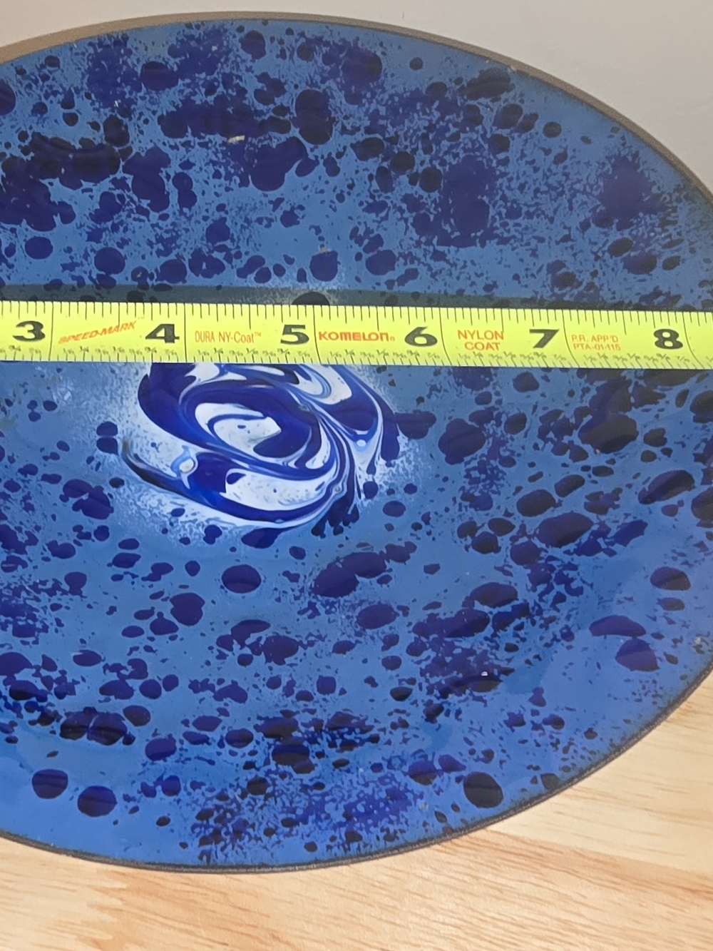 Blue Decorative Glass Wall Art Plate - Unbranded - Picture 5 of 8
